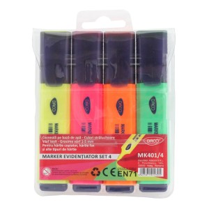 MARKER EVIDENTIATOR SET 4 DACO MK401/4