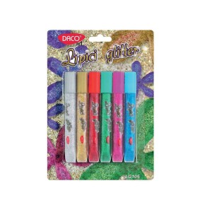 LIPICI GLITTER SET 6 DACO LG106