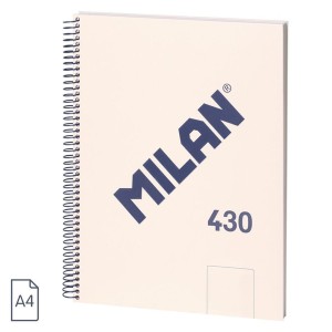 CAIET A4 80 FILE VELIN SPIRA MILAN BEJ 430 57141E80BG