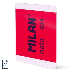 CAIET A4 48 FILE VELIN CUSUT MILAN ROZ NATA 57041G48P