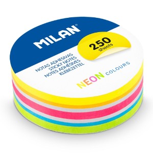 BLOC NOTES ADEZIV ROTUND 67MM ASORTAT MILAN 41671NE250