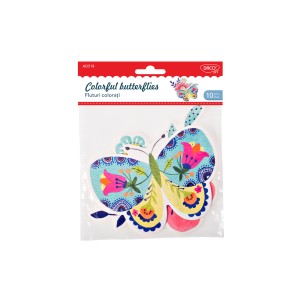 ACCESORII CRAFT - AD518 FLUTURI COLORATI DACO