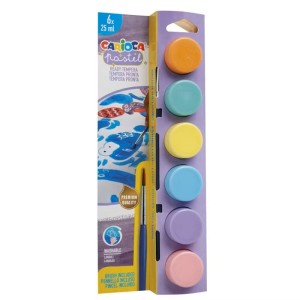 CULORI TEMPERA 6C PASTEL 25ML CARIOCA 40485