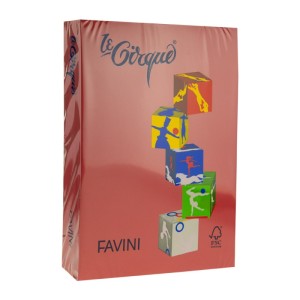 HARTIE COLORATA 80G/MP A4 210 ROSU RUBIN FAVINI A713504