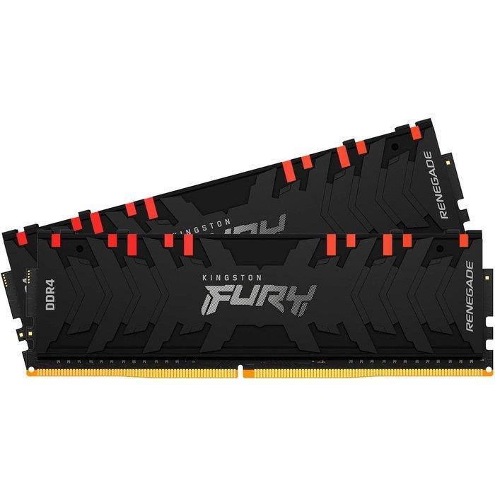 Memorie DDR Kingston DDR4 16GB frecventa 3200 MHz, 8GB x 2 module, radiator, latenta CL17, "KF432C16RBAK2/16"