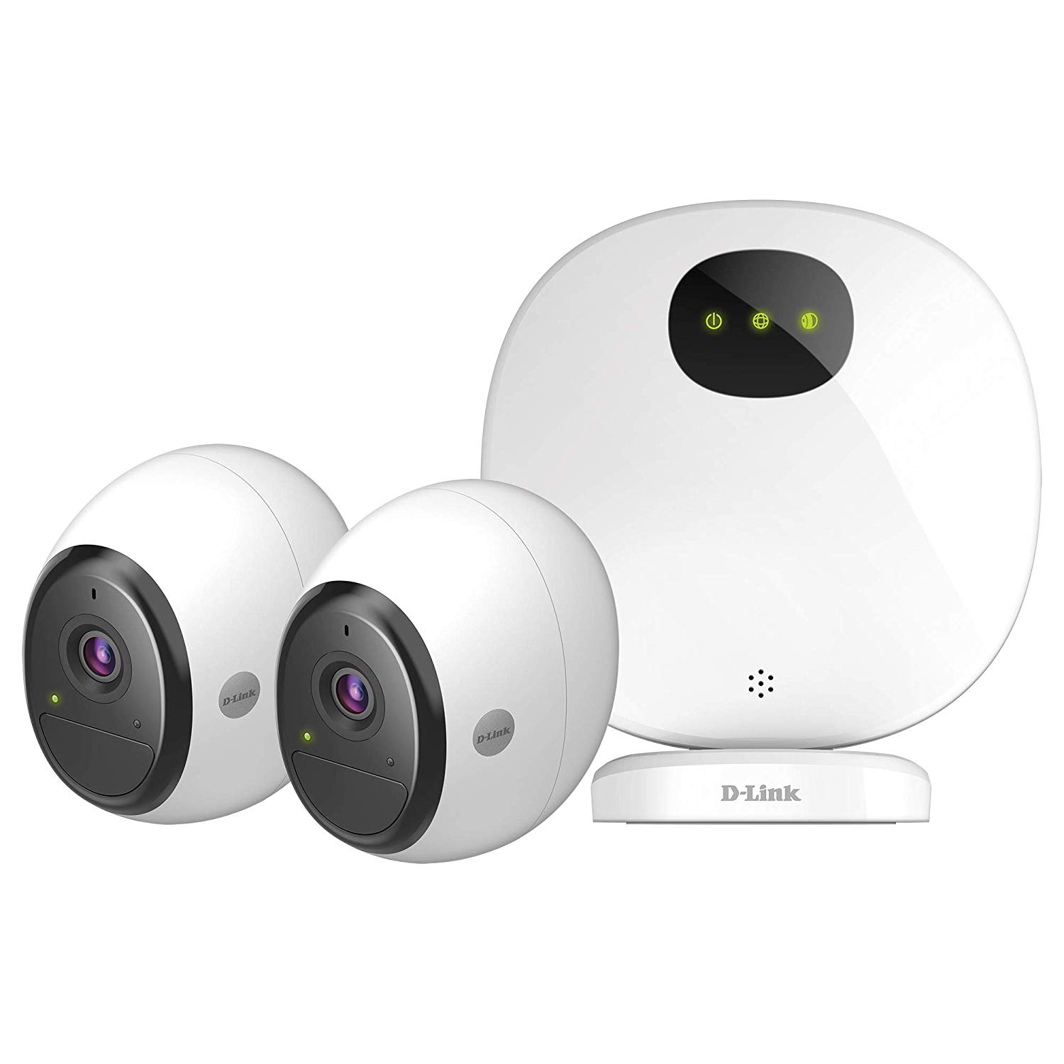 KIT CAMERA IP D-Link, 2 x camera DCS-2802 + 1 x HUB, cube, pt. ext, dist. IR 7.5 m, tip lentila fixa 1.9 mm, 2Mpx, wi-fi, mic , carcasa metal, slot SD card da, "DCS-2802KT" (timbru verde 0.8 lei)