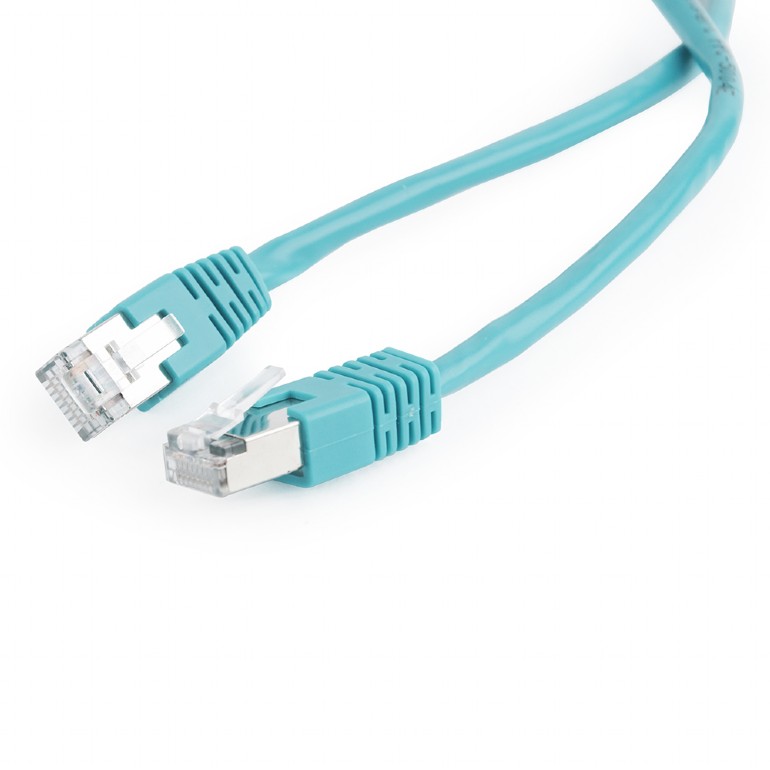 PATCH CORD FTP GEMBIRD Cat5e, cupru-aluminiu, 2 m, verde, AWG26, ecranat "PP22-2M/G" (timbru verde 0.08 lei)