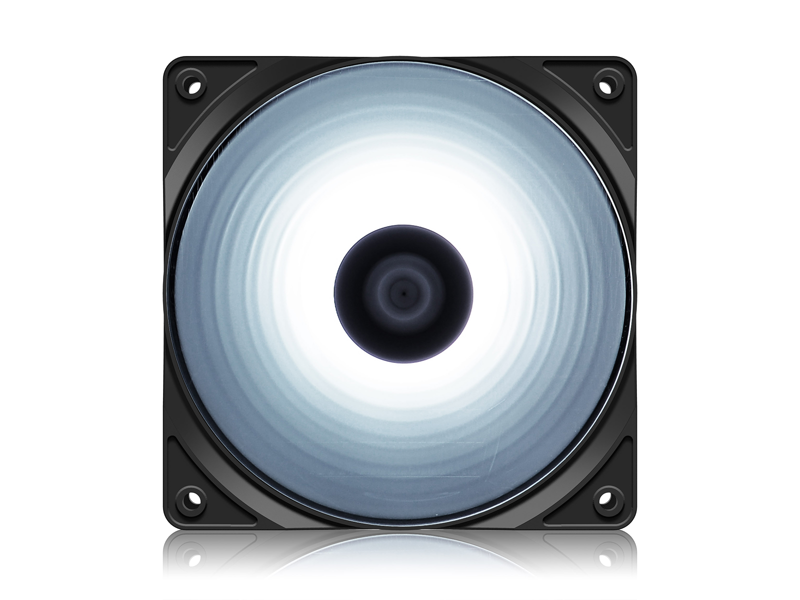 VENTILATOR DEEPCOOL PC RF120W, 120x120x25 mm, 4 white LED, Hydro Bearing, "DP-FLED-RF120-WH"