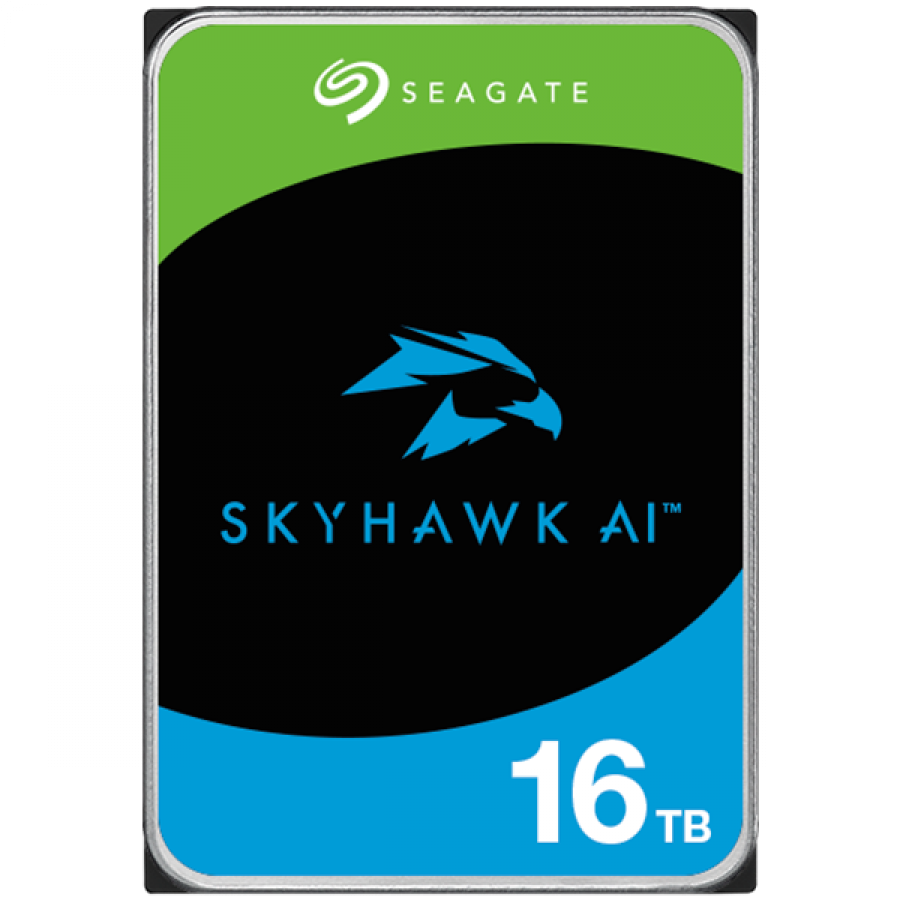 SEAGATE Surveillance Video Optimized AI Skyhawk 16TB HDD SATA 6Gb/s 512MB cache 3.5inch CMR Helium "ST16000VE004"