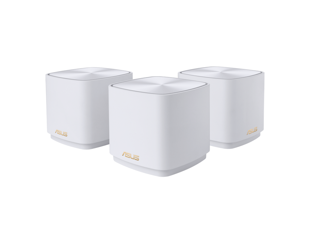 Sistem WIFI Asus Mesh Zen AX Mini XD4 PLUS(3PK B)AX1800, Dual-band, 557mp, parental controls "XD4 PLUS(B-3-PK)" (timbru verde 2.00 lei)