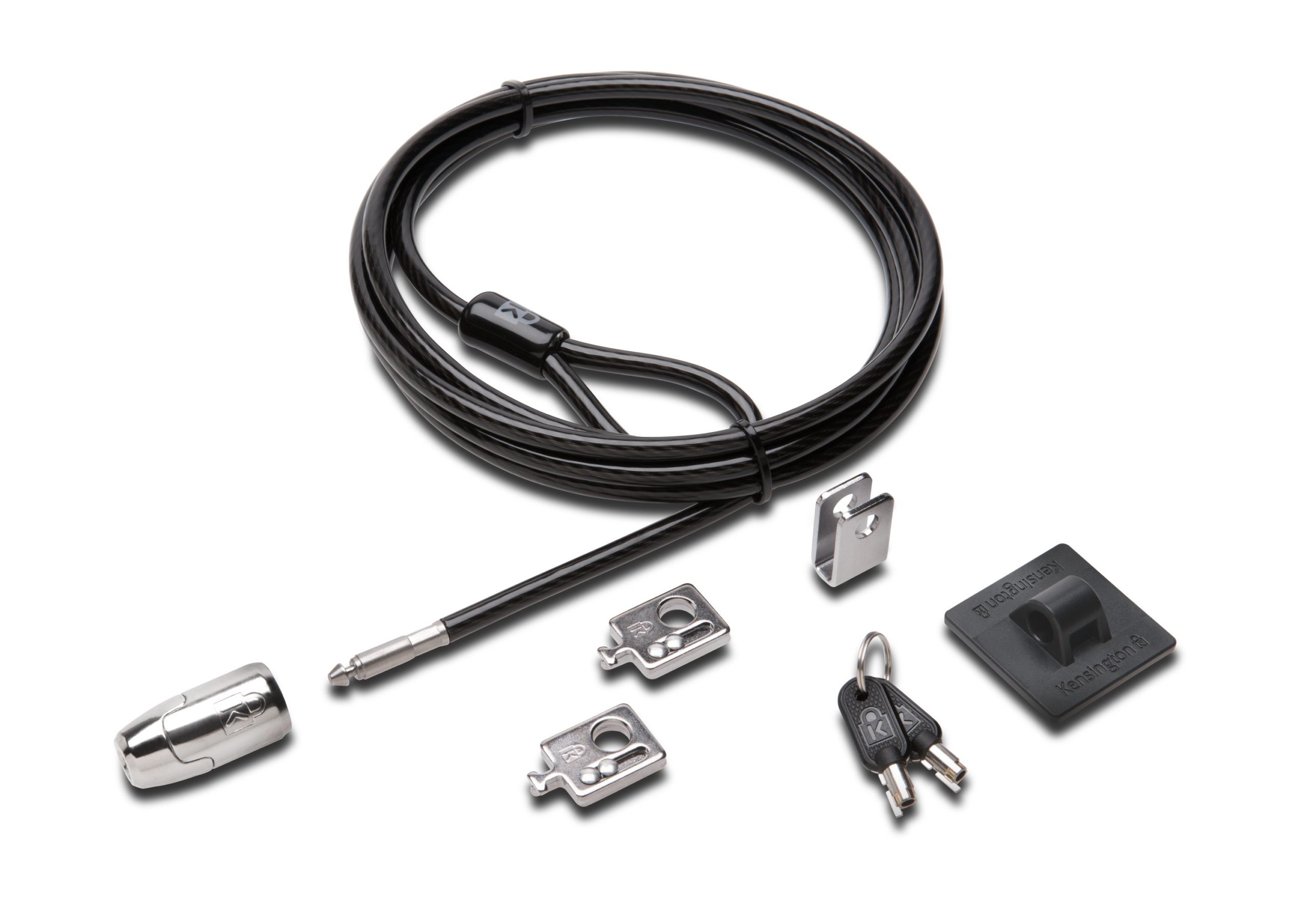 CABLU securitate KENSINGTON pt. PC si periferice slot standard,cheie standard,conectare directa,permite securizare si ancorare,2.4m,otel carbon,5mm, "MicroSaver 2.0" "K64424WW" (timbru verde 0.8 lei)