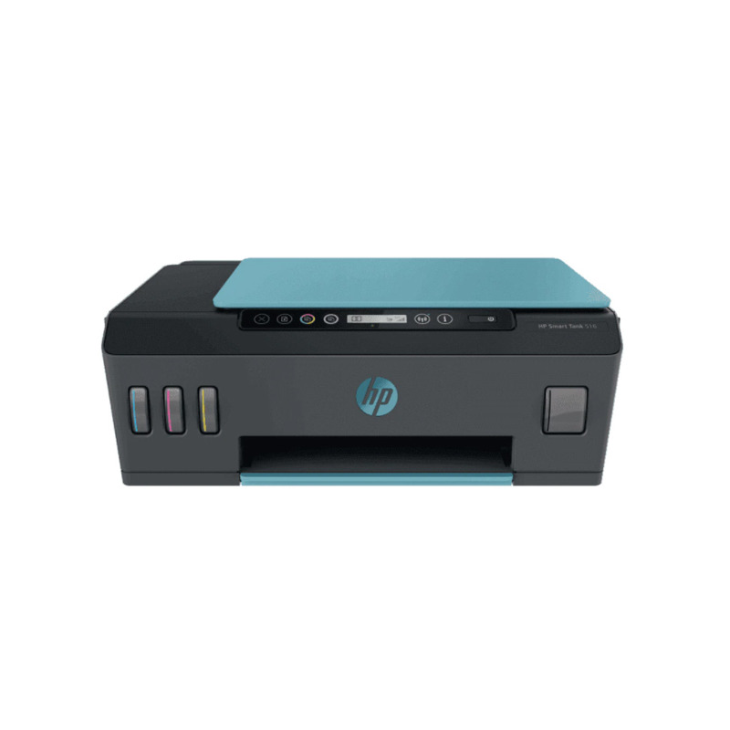 Multifunctional Inkjet CISS Color HP Smart Tank 516 Wireless AiO,A4,Functii:Impr|Scan|Cop,Vit Print Mono:11 ppm,Vit Print color:5 ppm,Conectiv:USB|WiFi|BTH,Duplex:Nu,ADF:Nu(timbru verde 11 lei) "3YW70A"