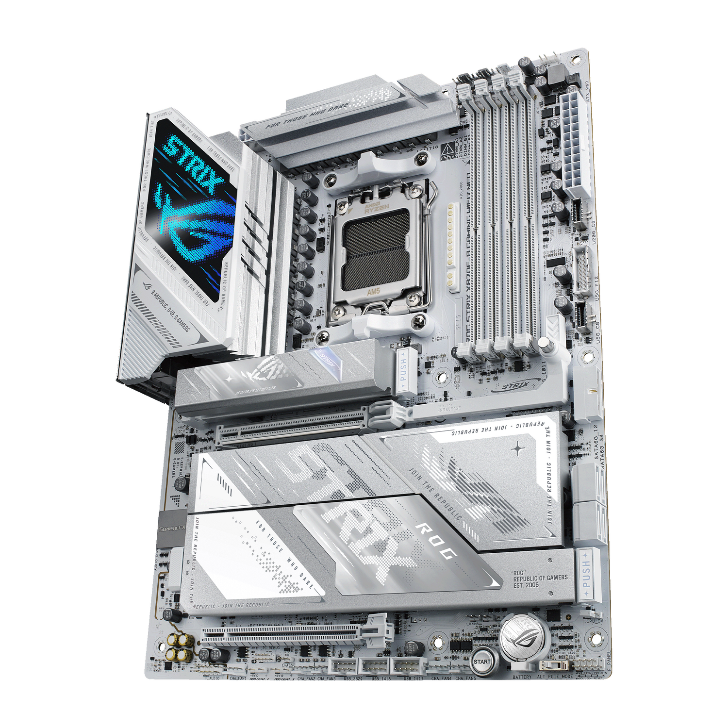 Placa de baza Asus ROG STRIX X870E-A GAMING WIFI7 NEO, AM5, DDR5, ATX, Alb, 90MB1P30-M0EAY0 "ROG STRIX X870E-A GAMING NEO" - imagine 4