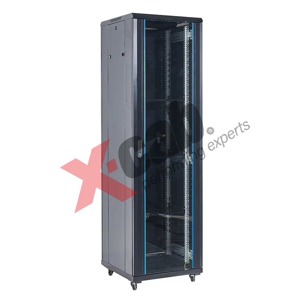 Cabinet metalic de podea 19", tip rack stand alone, 27U 600x600 mm, Xcab S "Xcab-27U6060S"