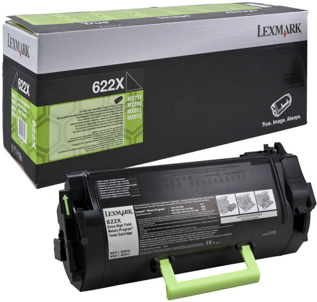 Toner Original Lexmark Black, 62D2X00, pentru MX711|MX810|MX811|MX812, 45K, (timbru verde 1.2 lei)"62D2X00"