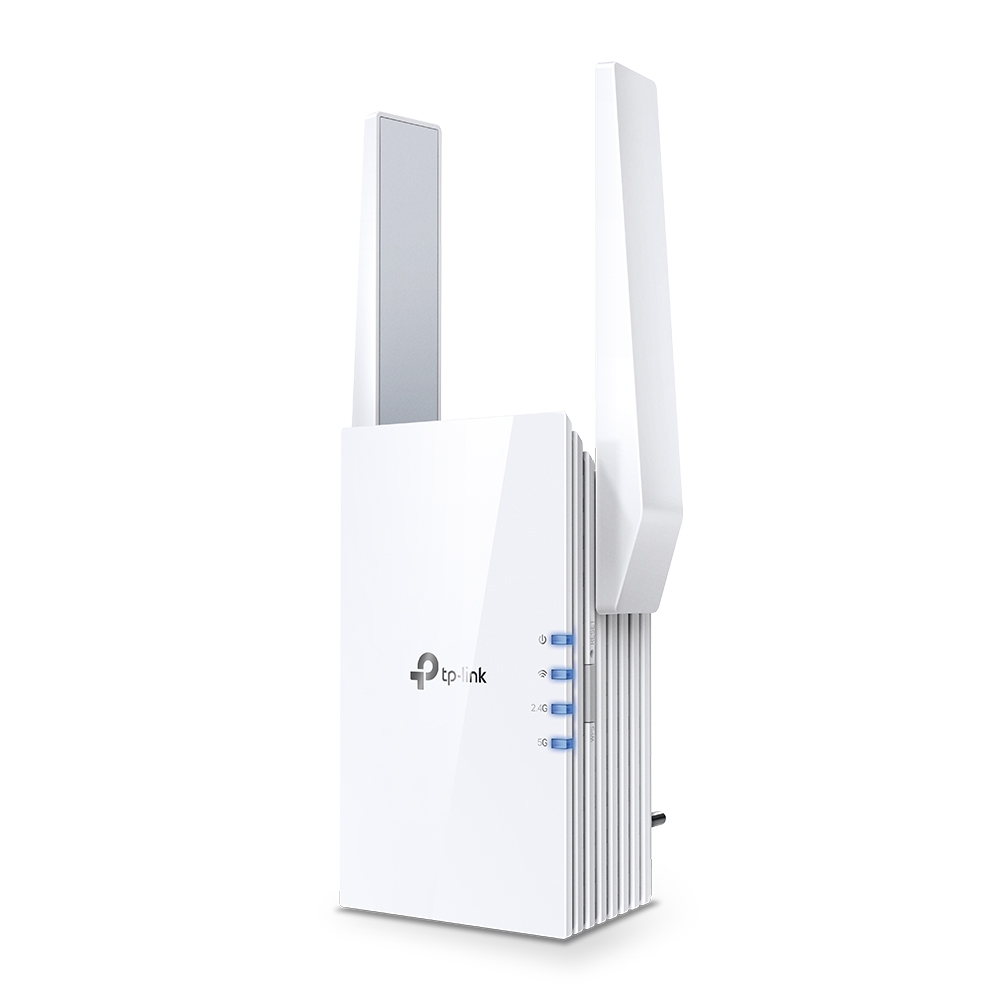 RANGE EXTENDER TP-LINK wireless 1800Mbps, 1 port Gigabit, 2 antene externe, 2.4 / 5Ghz dual band, Wi-Fi 6, "RE605X" (timbru verde 2 lei)