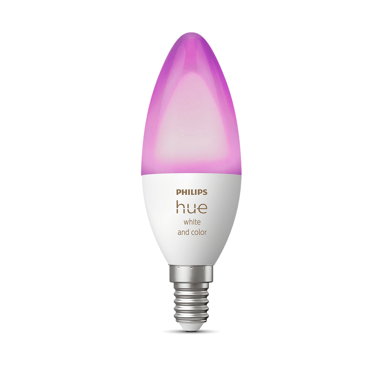 BEC smart LED Philips, soclu E14, putere 5.3W, forma lumanare, lumina multicolora, alimentare 220 - 240 V, "000008718699726317" (timbru verde 0.45 lei)