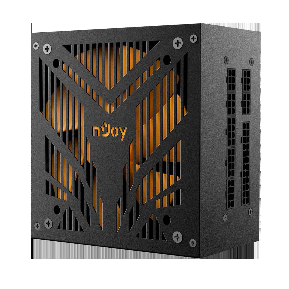 SURSA SURSA NJOY Alpha 80+, 750 W, modulara, ATX 12V 2.3, fan 140 mm x 1, 80 Plus Gold - compatibila, "PSAT4075A4MCDCO01B" (timbru verde 2 lei)