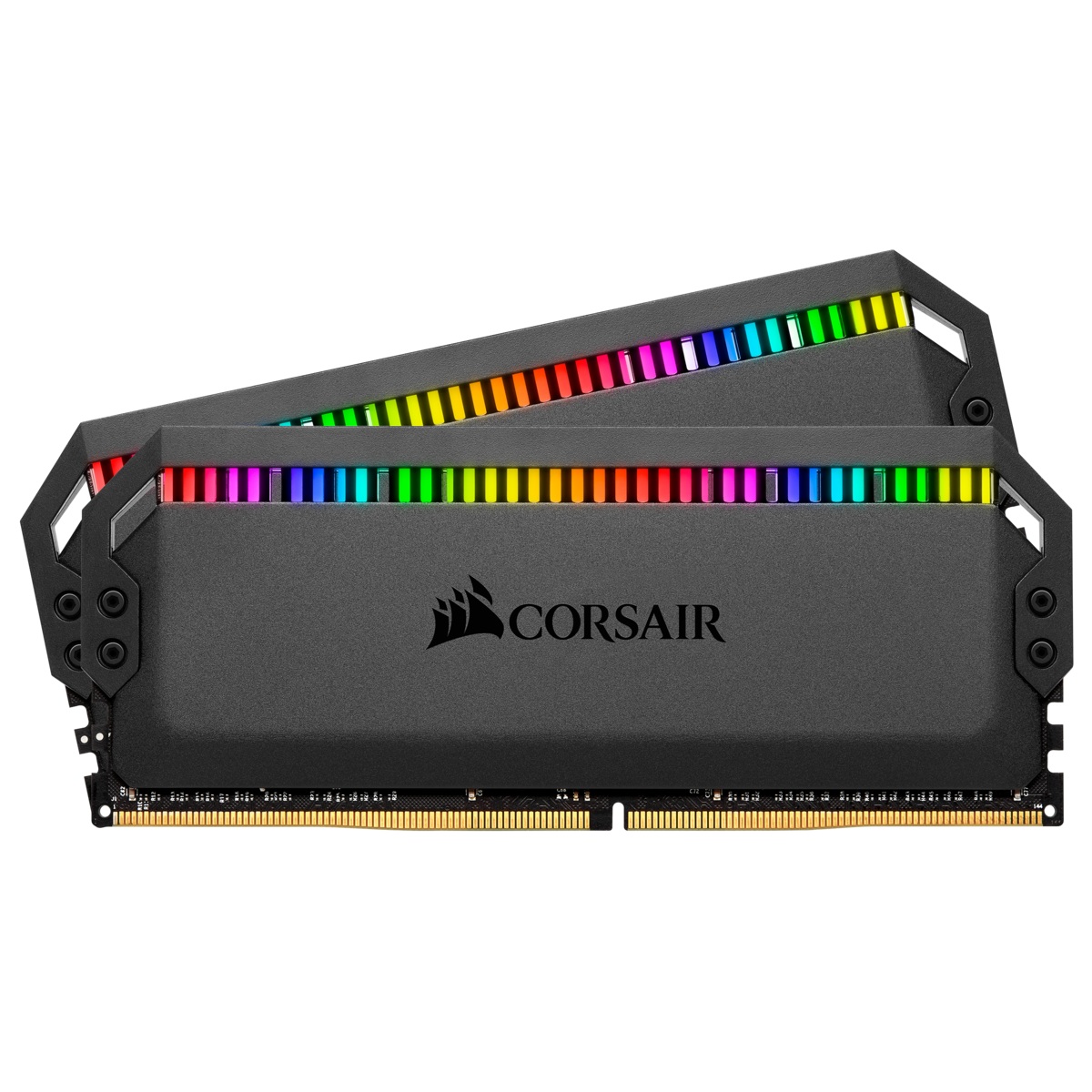 Memorie DDR Corsair DDR4 16 GB, frecventa 3200 MHz, 8 GB x 2 module, radiator, iluminare RGB, "CMT16GX4M2Z3200C16"