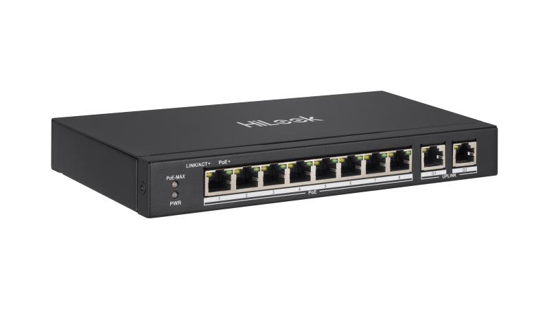 Switch PoE cu 8 porturi HikVision HiLook NS-0310P-60, 10/100 Mbps, 5.6 Gbps, 4.1664 Mpps, MAC 16K "NS-0310P-60" (timbru verde 2 lei)