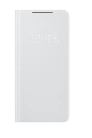 HUSA Smartphone Samsung, pt Galaxy S21+, tip smart book cover, poliuretan, Smart LED View, gri, "EF-NG996PJEGEE"