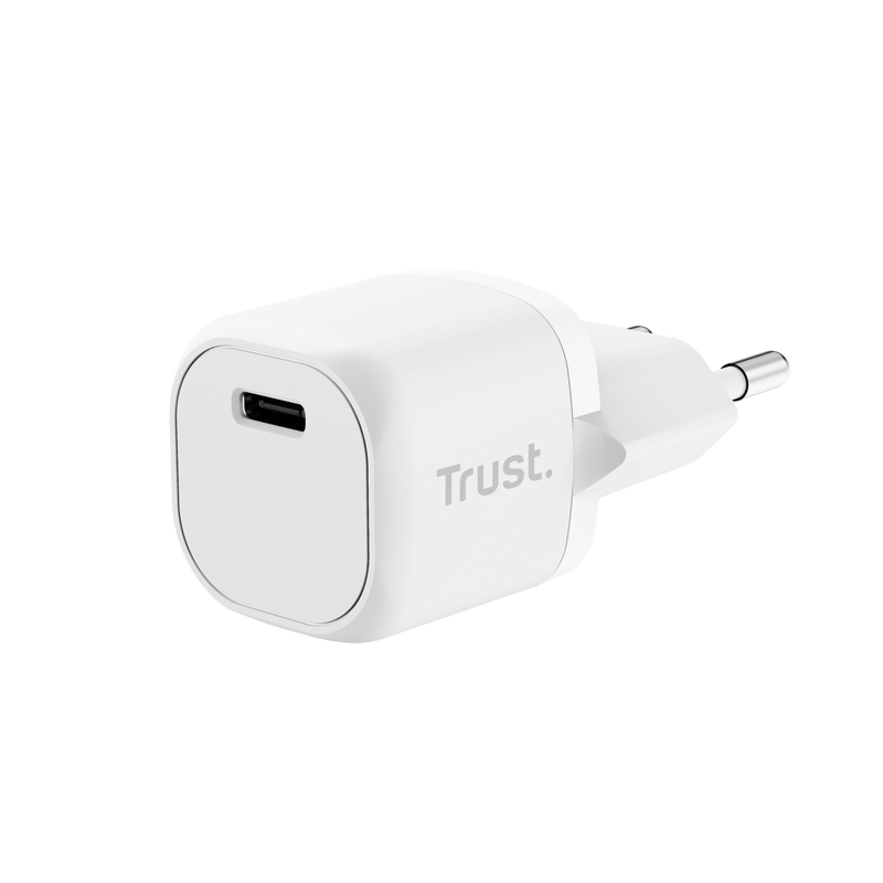Incarcator Trust Maxo USB-C 20W, alb "TR-25205" (timbru verde 0.18 lei)