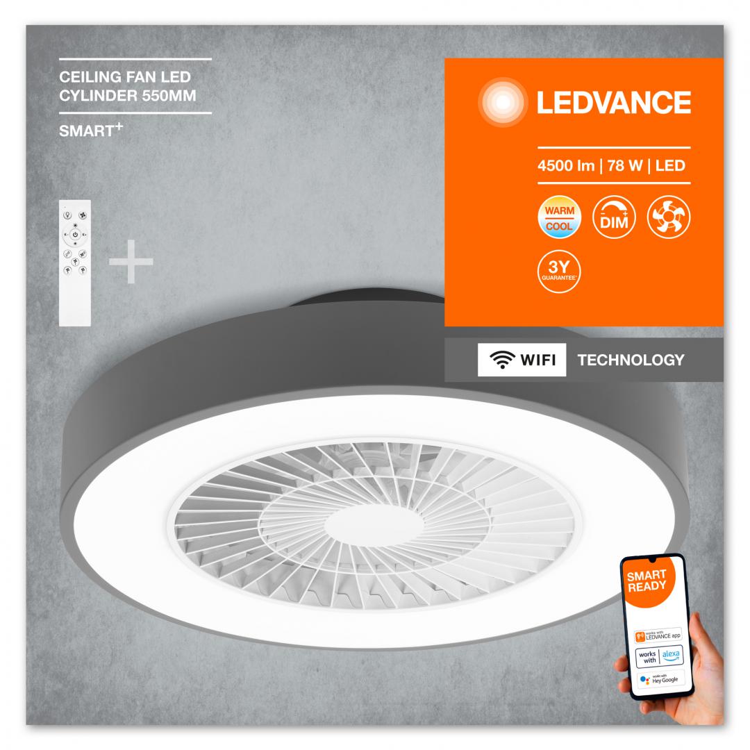 SMART WIFI CEILING FAN CYL REM TWGRLEDV "000004058075572577" (timbru verde 0.8 lei)