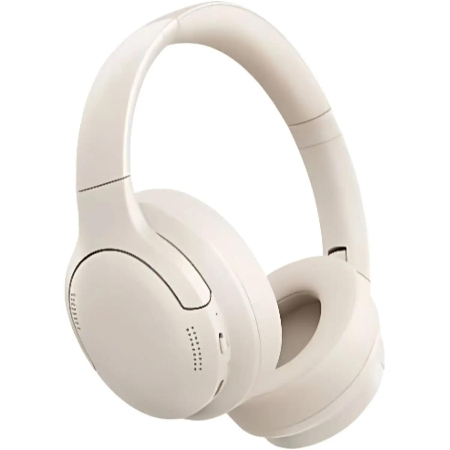 CASTI Baseus Bowie Bass BH1 Lite Wireless Noise Cancelling, over ear, 40mm Dynamic Drivers, autonomie 80 ore, microfon pe casca, conectare prin Bluetooth 6.0, alb "A0203C02" (timbru verde 0.18 lei) - 6953156299290