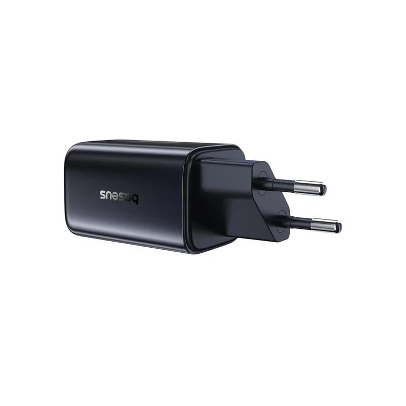INCARCATOR retea Baseus PicoGo AN13, Quick Charge 45W, 2 x USB Type-C, negru "E0121F00" (timbru verde 0.18 lei) - 6953156211681