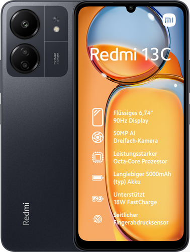 Xiaomi 13C DS, 6GB/128GB - Black "XI13C6128DSBK" (timbru verde 0.45 lei)