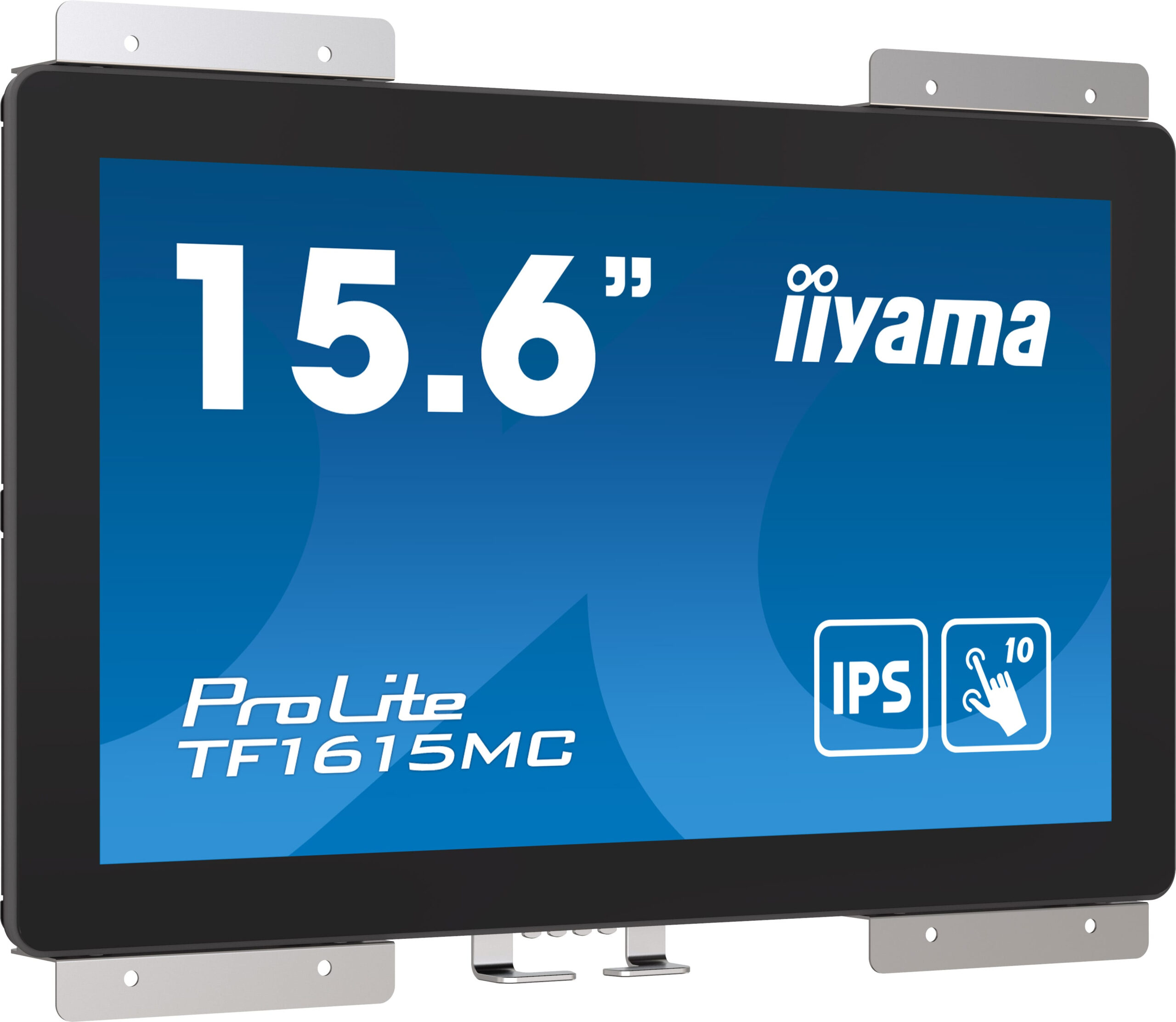 Monitor cu ecran tactil, Iiyama ProLite TF1615MC-B1, FHD, IPS /VGA HDMI DP/IP65, 16", Negru "TF1615MC-B1" - imagine 2