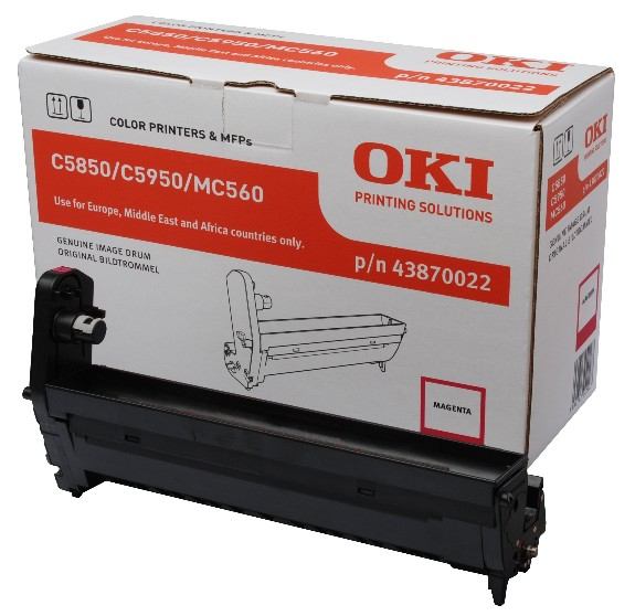 Drum Unit Original OKI Magenta, 43870022, pentru C5850|C5950|MC560, 20K, (timbru verde 0.8 lei) "43870022"