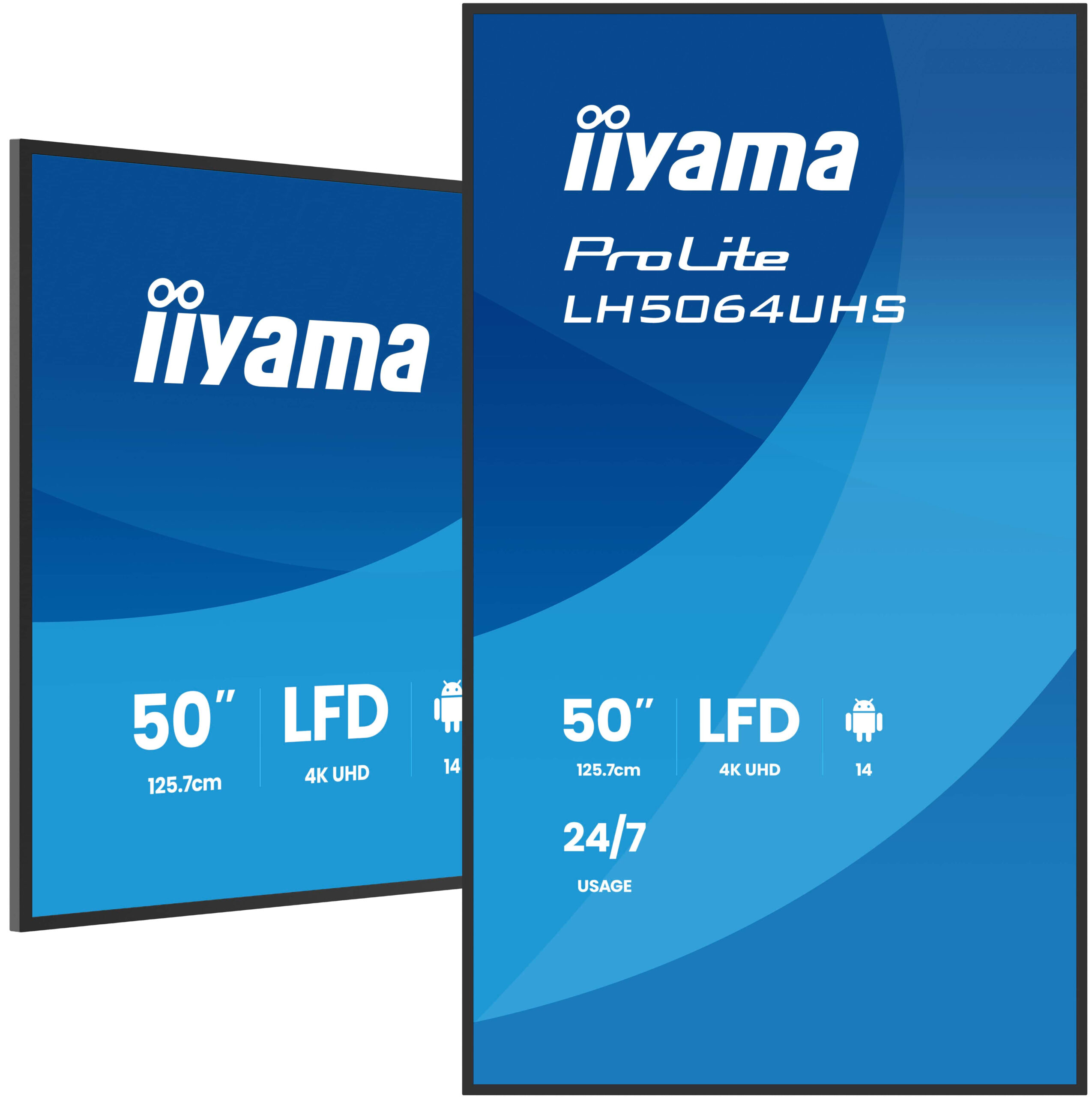 LH5064UHS-B1AG 50 IN LCD UHD/6.5MS 24/7 65MS 500CD/M 1200:1 S "LH5064UHS-B1AG" (timbru verde 15 lei)