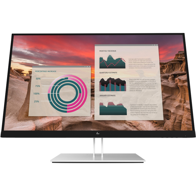 HP E27u G4 27inch IPS QHD 16:9 1000:1 250cd/m2 5ms HDMI DP USB-C USB hub, "189T3AA#ABB" (timbru verde 7 lei)