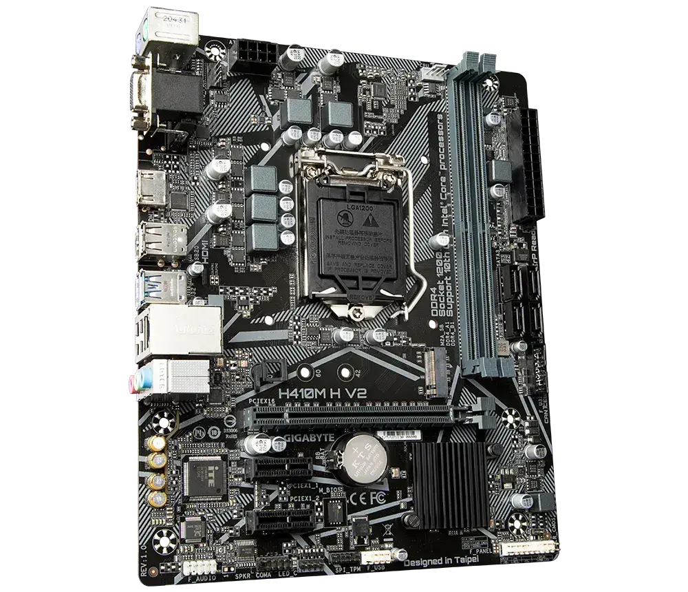 PLACA de BAZA Gigabyte "H410M H V2", skt LGA 1200, mATX, Intel H470, 2 x DDR4, max. 64 GB, 4 x SATA, 1 x M.2, 7.1, "H410M H V2"