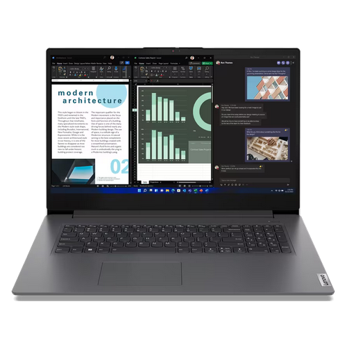 NOTEBOOK Lenovo V17 G4 Intel Core i7-1355U 17.3inch FHD 16GB 512GB SSD M.2 PCIe Intel Iris Xe Wi-Fi 6 + BT5.1 W11P 2Y CCI (P) "83A20005RM" ((timbru verde 3.5 lei)