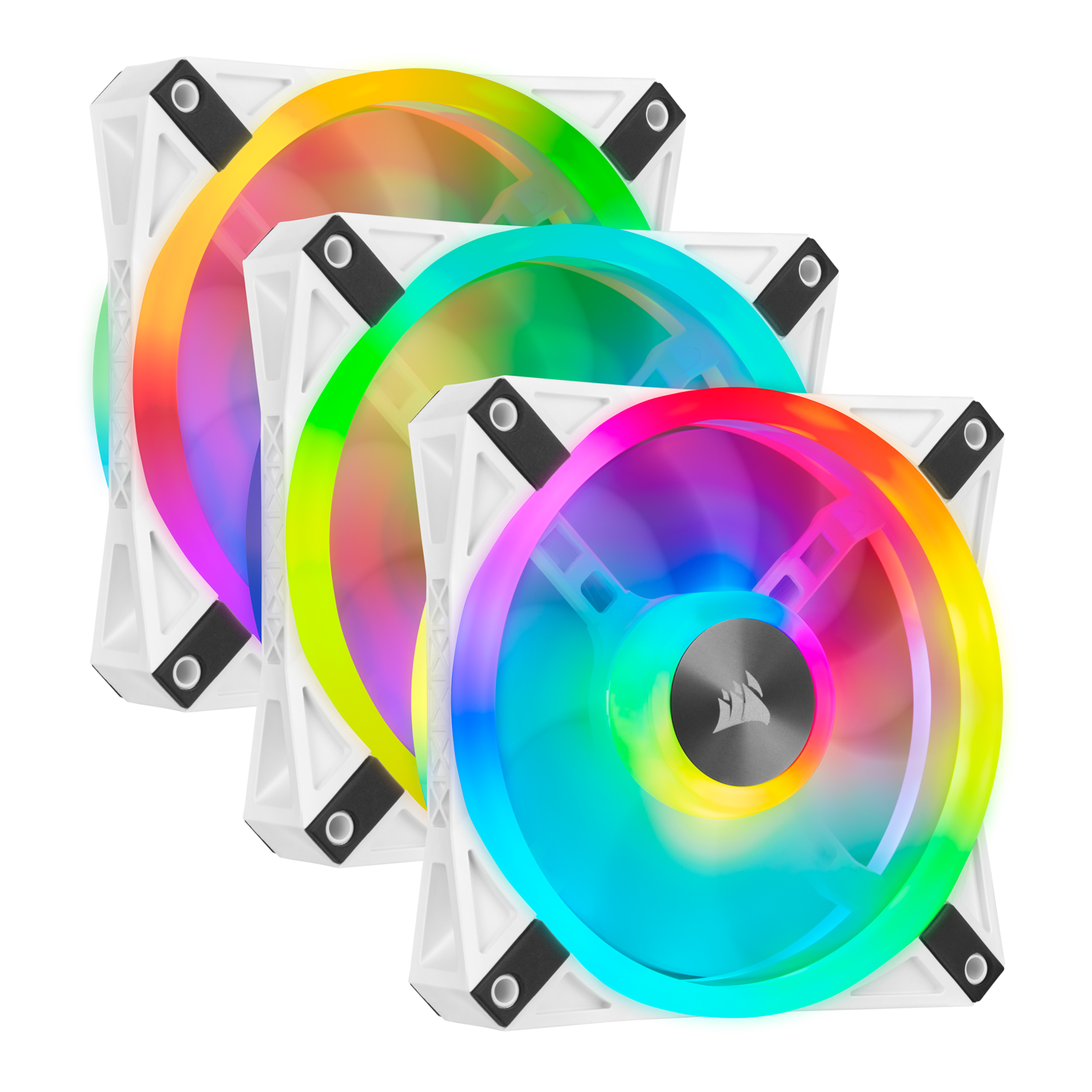 VENTILATOR CORSAIR, pt carcasa PC, 120 mm, 1500 rpm, LED RGB, pack 3 ventilatoare, "CO-9050104-WW"