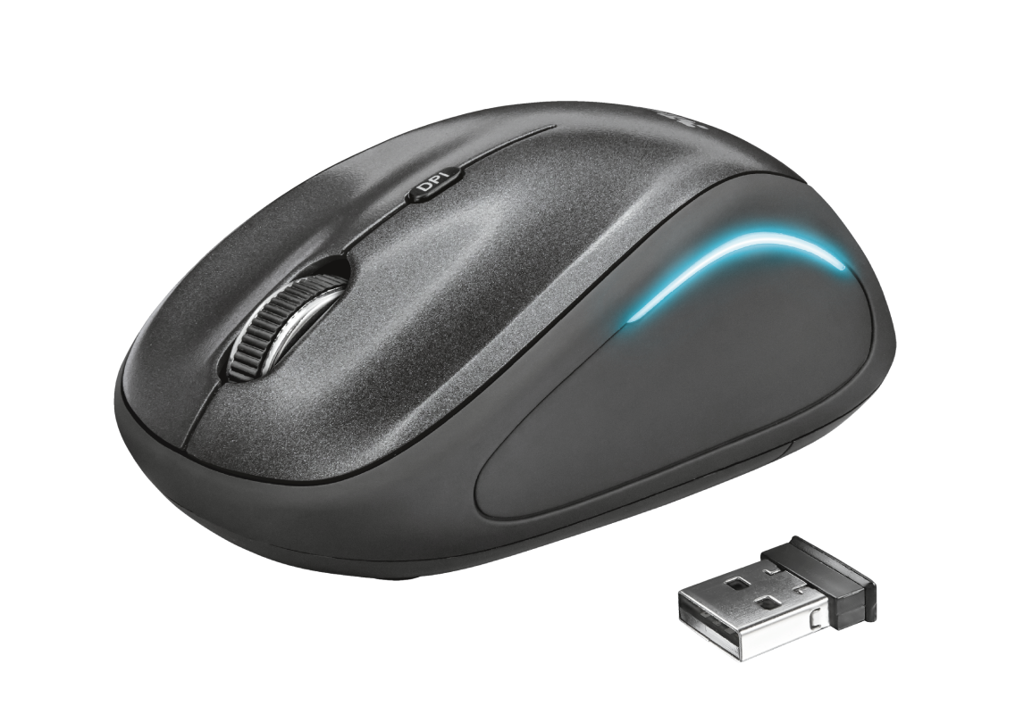 Trust Yvi FX Wireless Mouse - negru "TR-22333" (timbru verde 0.18 lei)