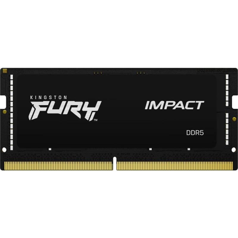 Memorie SODIMM Kingston Fury Impact DDR5 16 GB, frecventa 5600 MHz, 1 modul, radiator, "KF556S40IB-16"