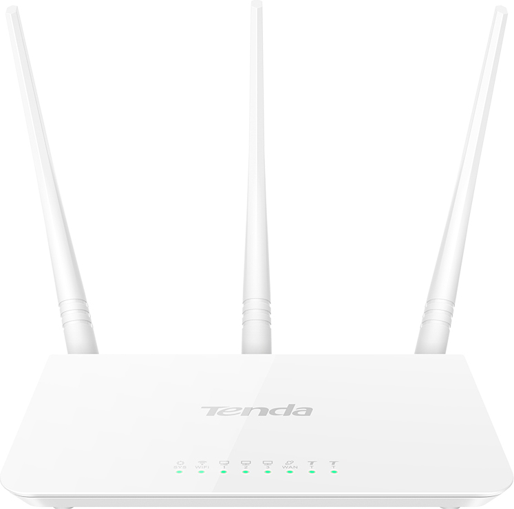 ROUTER TENDA wireless 300Mbps, 3 porturi 10/100Mbps, 3 antene externe, "F3" 45505349 (include timbru verde 1 leu) - 474965