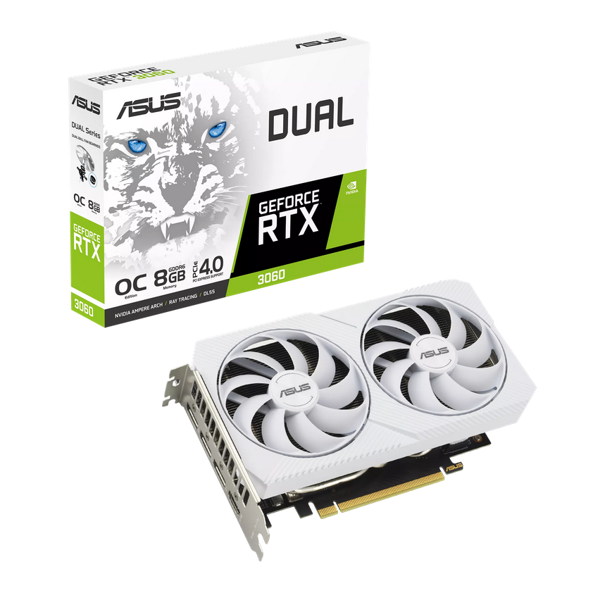 Asus GeForce Dual RTX 3060 8G OC White "DUAL-RTX3060-O8GWH"