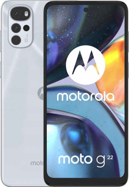 SMARTphone Motorola Moto g22 NFC Dual SIM 64/4GB 5000 mAh Pearl White, "PATW0020PL" (timbru verde 0.45 lei)