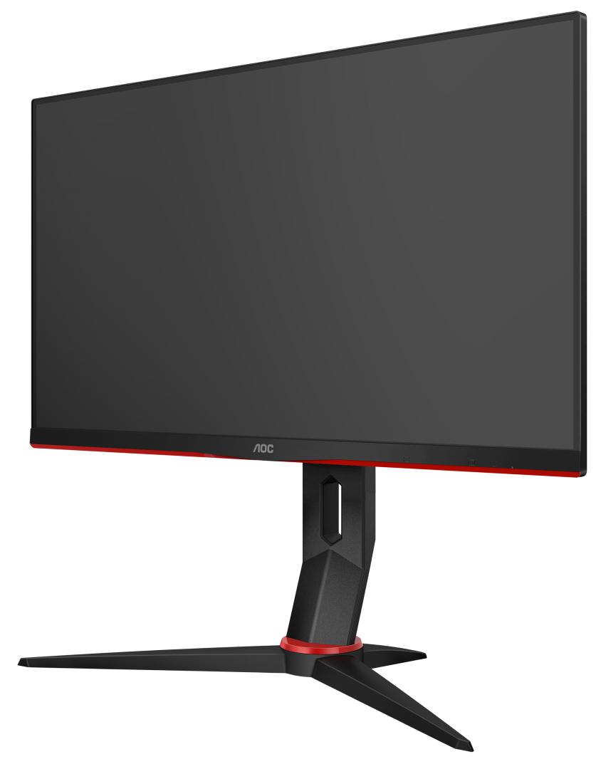 MONITOR AOC 23.8" gaming, IPS, Full HD (1920 x 1080), Wide, 250 cd/mp, 1 ms, HDMI x 2, VGA, DisplayPort, "24G2U5/BK" (timbru verde 7 lei)