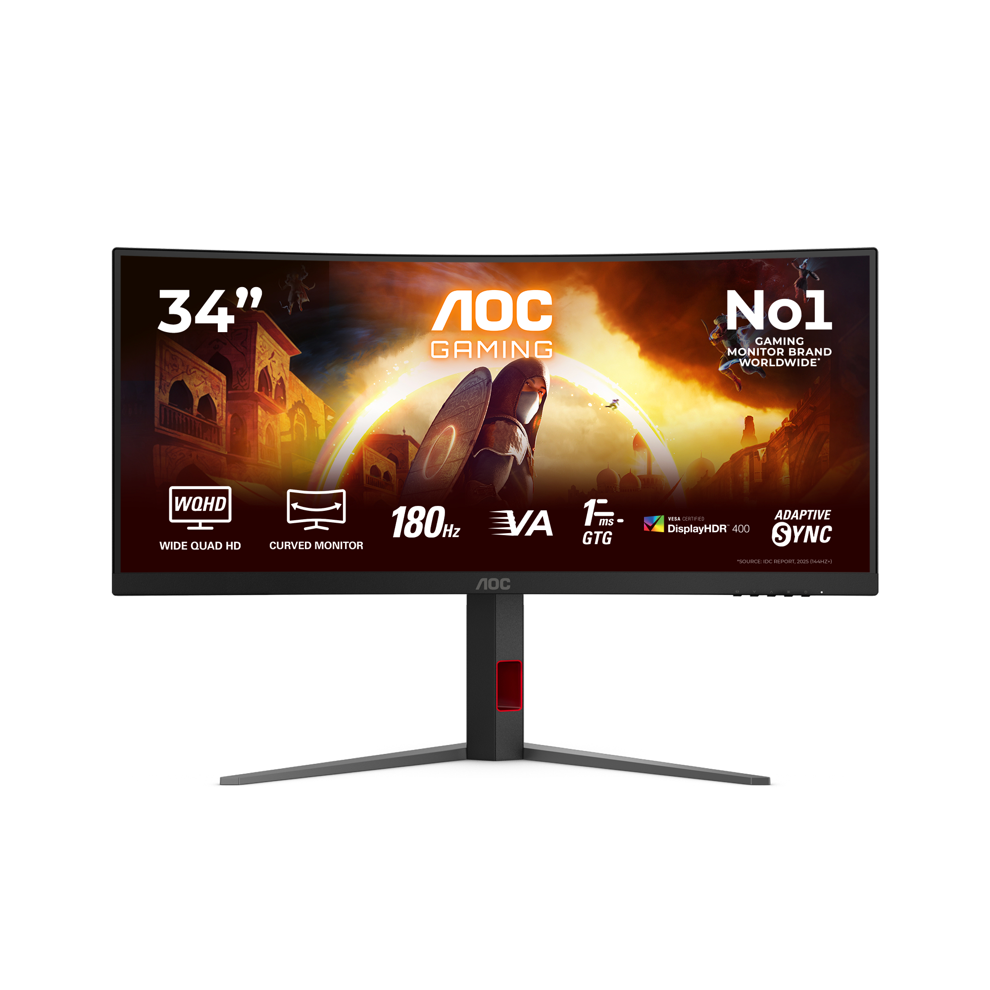 Gaming CU34G4CA Curbat 34 inch UWQHD VA 0.5 ms 180 Hz USB-C HDR"CU34G4CA" (timbru verde 7 lei)