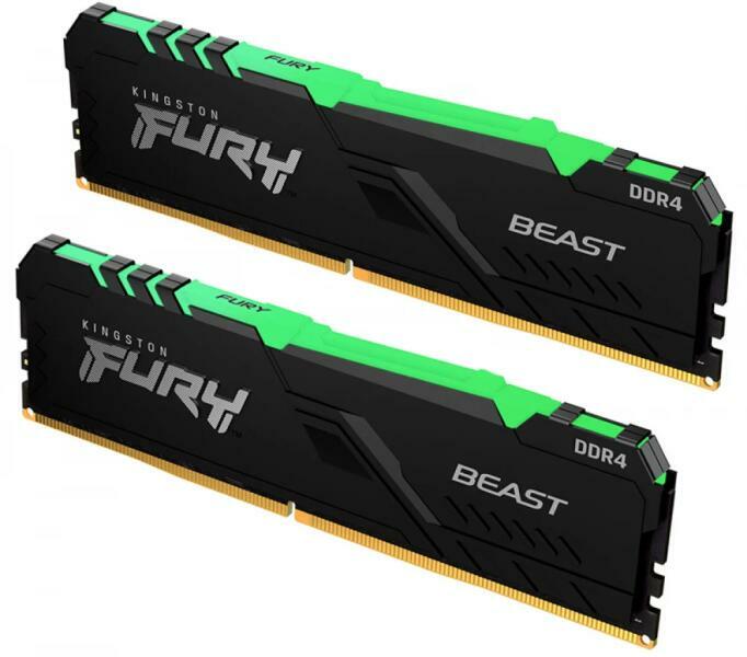 Memorie DDR Kingston - gaming DDR4 16 GB, frecventa 3200 MHz, 8 GB x 2 module, radiator, "KF432C16BBAK2/16"