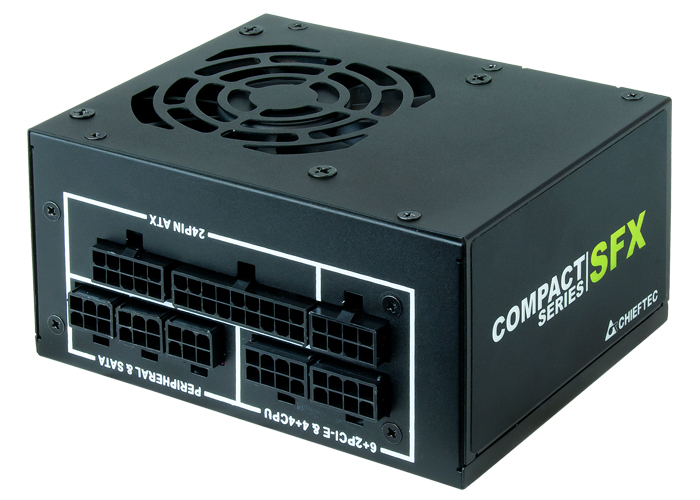 SURSA Chieftec Compact 550 W, modulara, certificare 80 Plus Gold, ventilator 80 mm x 1, PCI-E 6+2 pin x 2, SATA x 6, "CSN-550C" (timbru verde 2 lei)