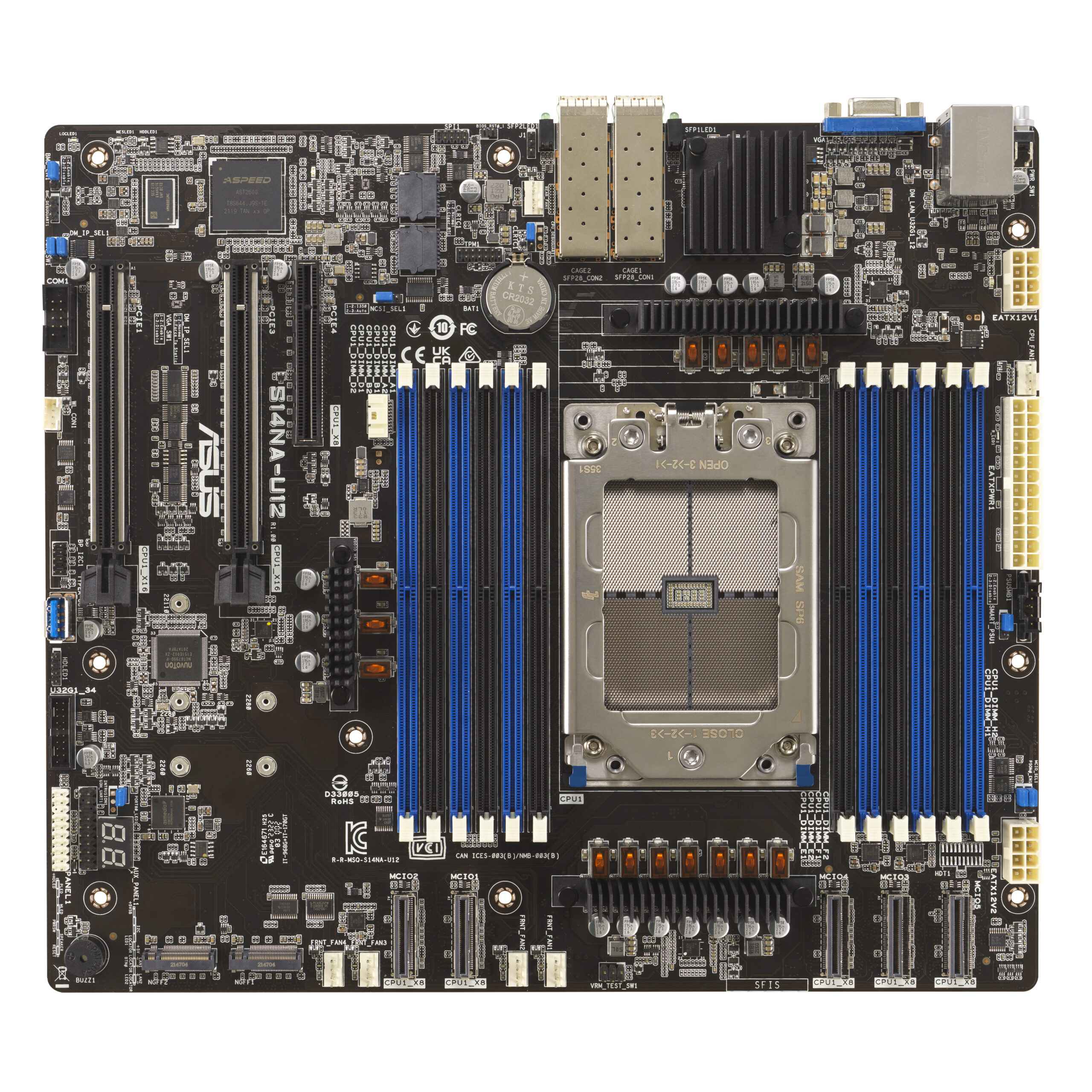 Placa de baza ASUS S14NA-U12 - motherboard - SSI CEB - Socket SP6 "90SB0CG0-M0UAY0" - imagine 3