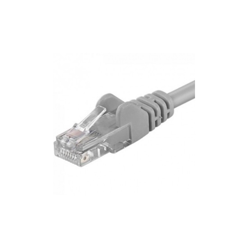 Patchcord UTP RJ45-RJ45 Cat.6, LSZH, 24AWG, 2m, gri - EMTEX "UTP-6-2-G-EMT" (timbru verde 0.08 lei)