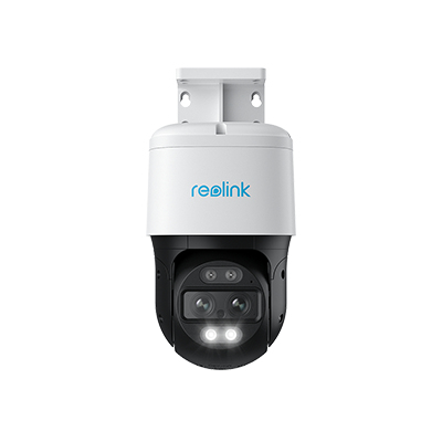 Camera de supraveghere IP 4K, 2.8 + 8 mm, lumina alba / IR 15 m TRACKMIX POE PTZ White "Trackmix POE" (timbru verde 0.8 lei)