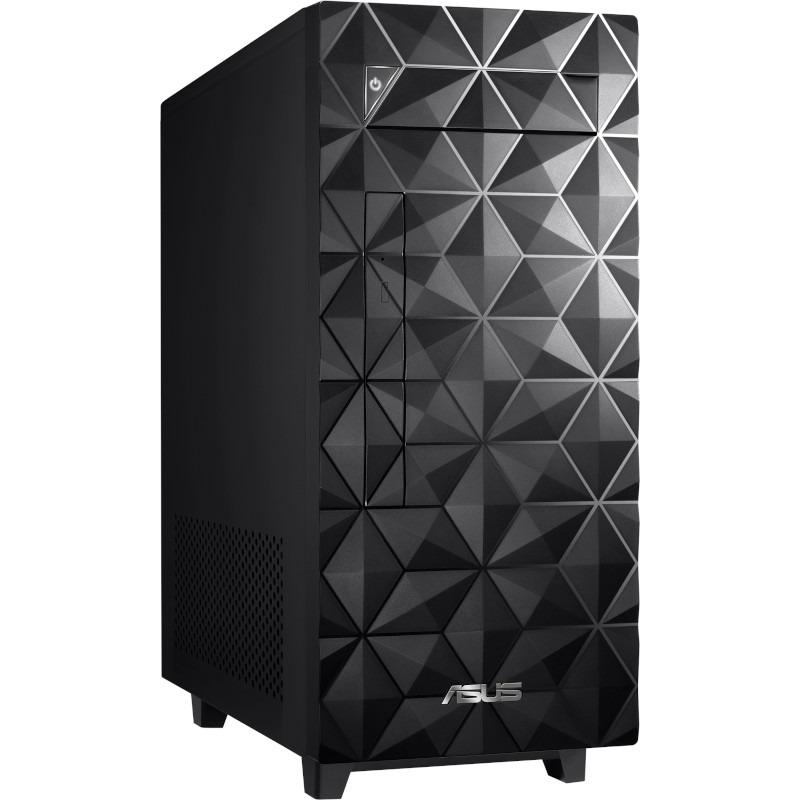 DESKTOP ASUS, Mini Tower, CPU Ryzen 5 5600G, AMD Radeon Graphics, memorie 16 GB, SSD 512 GB, unitate optica, tastatura si mouse, FreeDos, "U500MA-R5600G0130" (timbru verde 7 lei)